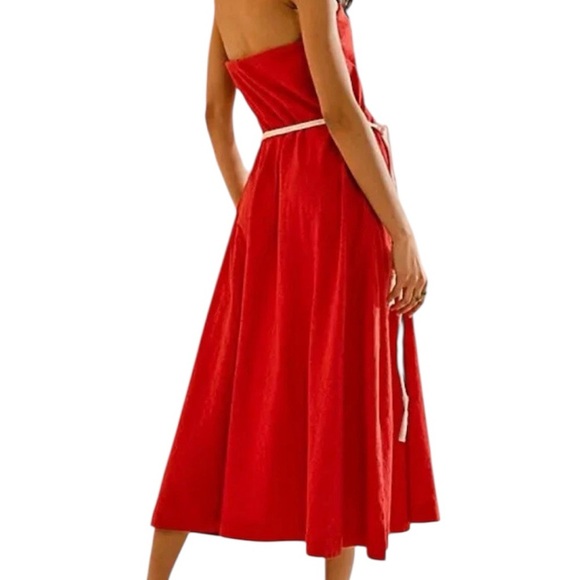 Free People Beach Peyton Maxi Valiant Poppy Size Medium - Picture 2 of 7